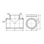 Трійник Thermo Alliance Forte 1" 1/2 ВВ SF36140