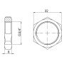 Контргайка Thermo Alliance Forte 3/4" SF35020