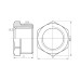 Футорка Thermo Alliance Forte 3/4"х1/2" НВ хром SF374H2015