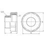 Перехід Thermo Alliance Forte 1"х3/4" ВЗ SF3602520