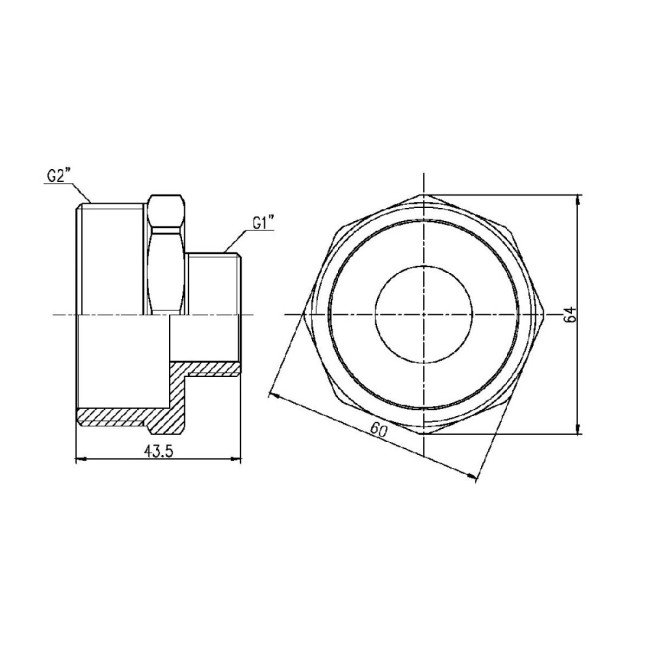 Ніпель редукційний Thermo Alliance Forte 2"х1" SF3595025