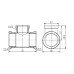 Трійник редукційний Thermo Alliance Forte 3/4"х1/2"х3/4" ВВ SF362201520