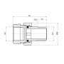 Згін "Американка" Thermo Alliance Forte 2" прямий SF190W50
