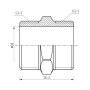 Ніпель Thermo Alliance Forte 3/4" SF35820