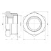 Футорка Thermo Alliance Forte 1"х1/2" ЗВ SF3742515