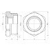 Футорка Thermo Alliance Forte 1"х1/2" НВ SF3742515