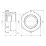 Футорка Thermo Alliance Forte 1"х1/2" ЗВ SF3742515