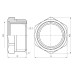 Футорка Thermo Alliance Forte 1"х3/4" ЗВ SF3742520