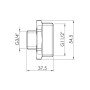 Ніпель редукційний Thermo Alliance Forte 1 1/2х3/4" SF3594020
