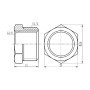 Футорка Thermo Alliance Forte 1/2"х3/8" ЗВ SF374159