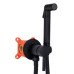 Набор для гігієнічного душу Qtap Inspai-Varius округлий QTINSVARBСRV00440001 Black Matt