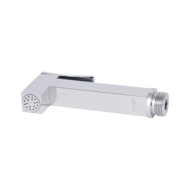 Лійка для гігієнічного душу Qtap Rucni прямоугольна QTCRMB120 Chrome (Bidet)