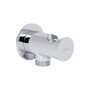 Підключення з тримачем для шланга Qtap Spojeni округле QTCRMBH030 Chrome