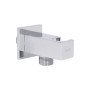 Підключення з тримачем для шланга Qtap Spojeni прямоугольне QTCRMBH130 Chrome (Fixsit)