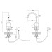 Проточный кран-водонагреватель кухонный для кухни Lidz Warm 056 LDWAR056WCR24984 White / Chrome