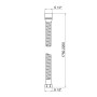 Шланг Lidz Niagara 01 1,75-2,2 м LDNIA01CRM22148 Chrome