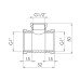 Тройник редукционный Thermo Alliance Forte 1"х1/2"х1" ВВ SF362251525