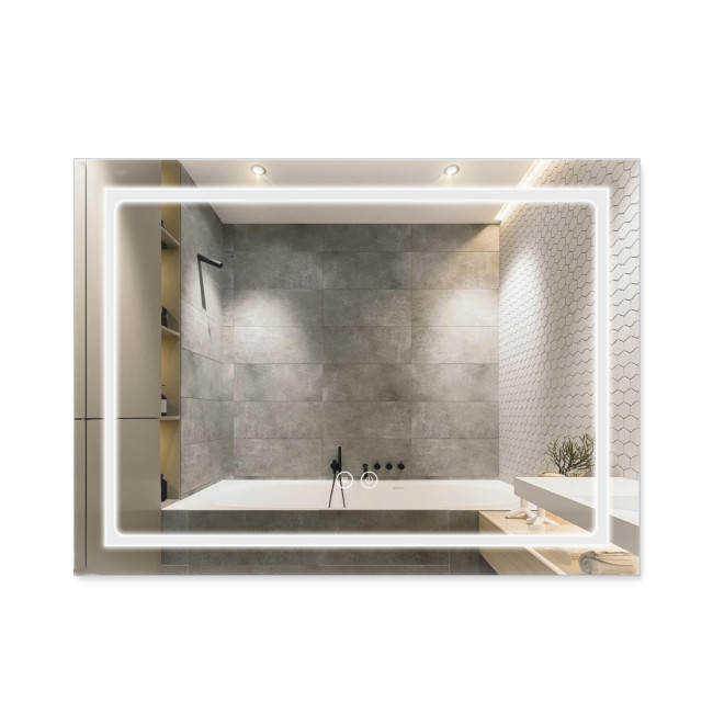 Дзеркало Qtap Mideya (DC-F904) 800х600 з LED-підсвічуванням Touch, з димером QT2078F904W