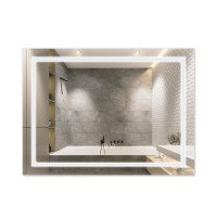 Дзеркало Qtap Mideya (DC-F904) 800х600 з LED-підсвічуванням Touch, з димером QT2078F904W