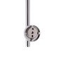 Стійка універсальна Qtap Sprha 700 мм округла з полицею QT003 Chrome