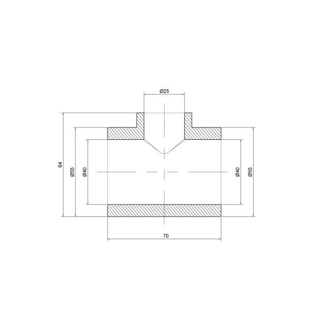 Трійник PPR Thermo Alliance 40х25х40