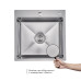 Акційний набір Lidz: мийка H5050H інтегрована Decor Honeycomb 2,5/0,5 мм LDH5050DEC48365 + Змішувач Aria для кухні з гнучким виливом (k35) Grey