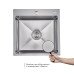 Акційний набір Lidz: мийка H5050H інтегрована Decor Honeycomb 2,5/0,5 мм LDH5050DEC48365 + Змішувач Aria для кухні з гнучким виливом (k35) Grey