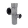 Хрестовина каналізаційна двоплощинна Ostendorf-OSMA HT-System PLUS d110/110/110/75×87° (П)