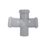 Хрестовина каналізаційна Ostendorf-OSMA HT-System PLUS d50/50/50/50×87°