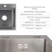 Акційний набір Lidz: мийка H6350L інтегрована крило зліва Brushed Steel 3,0/1,0 мм + Змішувач Aria для кухні з гнучким виливом (k35) Grey