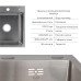 Акційний набір Lidz: мийка H6350L інтегрована крило зліва Brushed Steel 3,0/1,0 мм + Змішувач Aria для кухні з гнучким виливом (k35) Grey