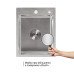 Акційний набір Lidz: мийка H4050 інтегрована Brushed Steel 3,0/1,0 мм + Змішувач Aria для кухні з гнучким виливом (k35) Grey