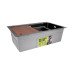 Акционный набор Lidz: мойка H6845 Décor Blaсk 3,0/1,0 мм + Смеситель Aria для кухни с гибким изливом (k35) Black