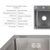 Акционный набор Lidz: мойка H6350R интегрированная крыло справа Brushed Steel 3,0/1,0 мм + Смеситель Aria для кухни с гибким изливом (k35) Grey