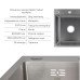 Акційний набір Lidz: мийка H6350R інтегрована крило справа Brushed Steel 3,0/1,0 мм + Змішувач Aria для кухні з гнучким виливом (k35) Grey