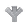 Хрестовина каналізаційна Ostendorf-OSMA HT-System PLUS d50/50/50/50×45°