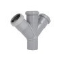 Хрестовина каналізаційна Ostendorf-OSMA HT-System PLUS d50/50/50/50×45°