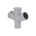 Хрестовина каналізаційна Ostendorf-OSMA HT-System PLUS d50/50/50/50×67°