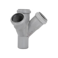 Хрестовина каналізаційна двоплощинна Ostendorf-OSMA HT-System PLUS d50/50/50/50×45°