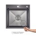 Акційний набір Lidz: мийка інтегрована Decor Black PVD Honeycomb 2,5/0,5 мм + Змішувач Aria для кухні з гнучким виливом (k35) Black
