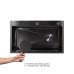 Акційний набір Lidz: мийка H7545B Blaсk PVD 3,0/1,0 мм + Змішувач Aria для кухні з гнучким виливом (k35) Black