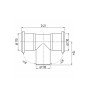 Коліно каналізаційне Ostendorf-OSMA HT-System PLUS d110/110×87°