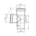 Трійник каналізаційний Ostendorf-OSMA HT-System PLUS d110/50/110×87°