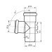 Трійник каналізаційний Ostendorf-OSMA HT-System PLUS d110/50/110×87°