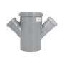 Хрестовина каналізаційна Ostendorf-OSMA HT-System PLUS d110/50/110/50×45°
