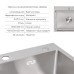 Акційний набір Lidz: мийка H5045 інтегрована Brushed Steel 3,0/1,0 мм + Змішувач Aria для кухні з гнучким виливом (k35) Grey