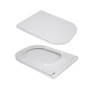 Унитаз напольный Qtap Presto Quadro безобідковий з сідінням Soft-close QTPRE27W51021