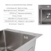Акційний набір Lidz: мийка H4545 Decor 2,5/0,5 мм + Змішувач Aria для кухні з гнучким виливом (k35) Grey