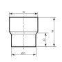 Перехід чавун-пластик Ostendorf-OSMA HT-System PLUS d75