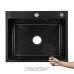 Акційний набір Lidz: мийка інтегрована Decor Black PVD Honeycomb 2,5/0,5 мм + Змішувач Aria для кухні з гнучким виливом (k35) Black